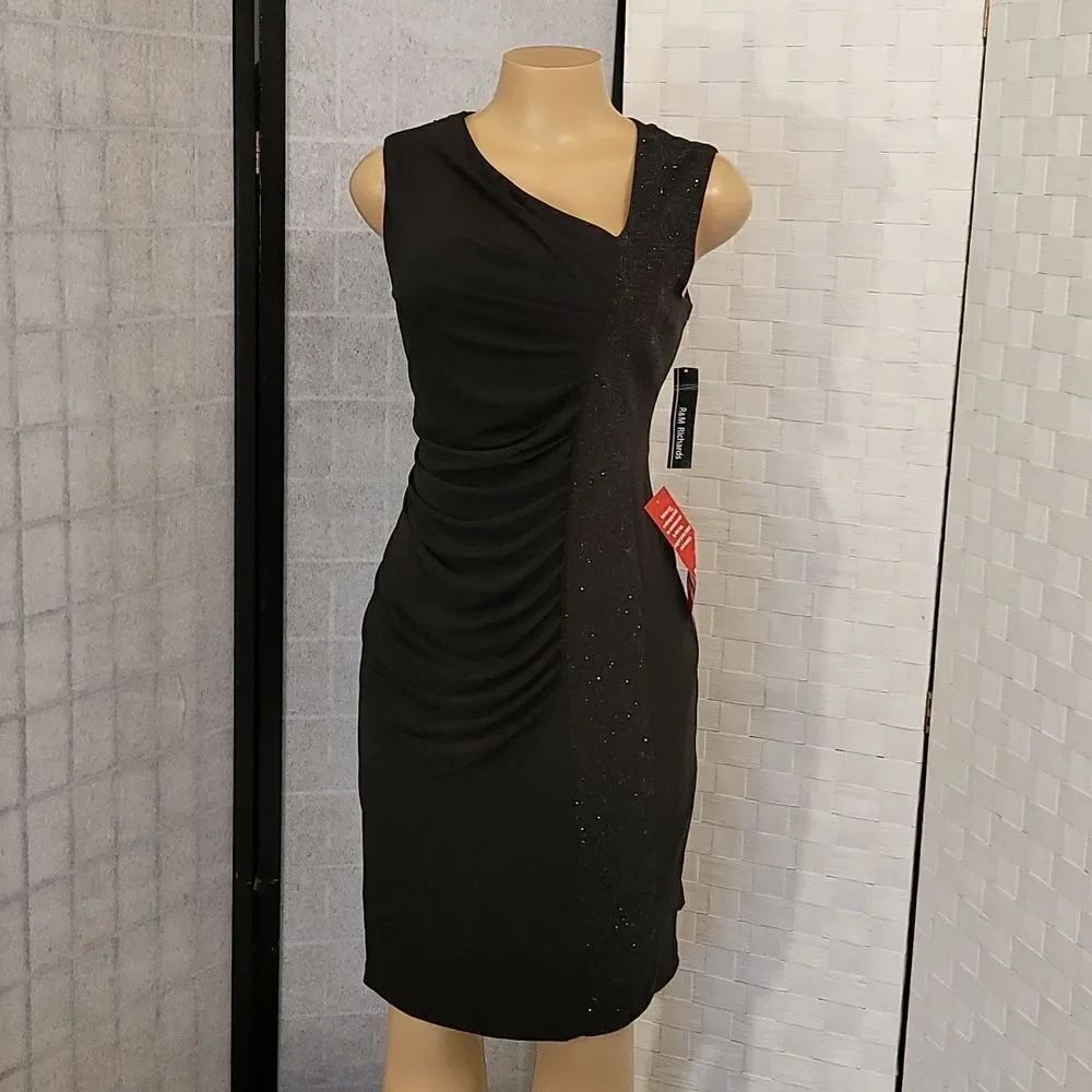 BRAND NEW R&M RICHARD RUCHED SIDE DESIGN DRESS - Picture 2 of 12